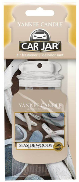 Auto Duft, Lufterfrischer SEASIDE WOODS - Yankee Candle Car Jar Paper