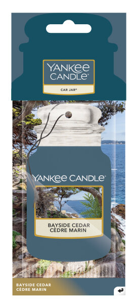 Auto Duft, Lufterfrischer BAYSIDE CEDAR - Yankee Candle Car Jar Paper, Raumduft, Autoduft