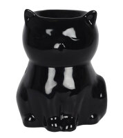 Duftlampe Ölbrenner Schwarze Katze - Halloween...